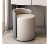 XFParts Sedia sgabelli vanity rotondi grigi per salotto soggiorno camera da letto sedia per trucco elegante con funzione girevole e comoda azienda di sedile powerfully