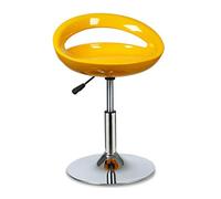 XFParts Sgabelli da bar in plastica giallo altezza regolabile con sgabelli in resina senza braccia girevole per il design moderno per cucina per la casa o commerciale Enterprise powerfully