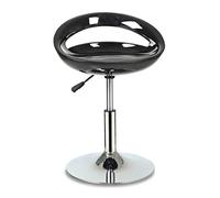 XFParts Sgabelli da bar in plastica in altezza regolabile con sgabello in resina in cucina girevole sgabello in resina a bracciale in nero di colore aziendale powerfully