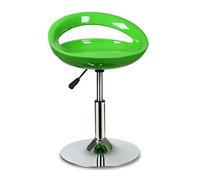 XFParts Sgabelli da bar in plastica verde ad altezza regolabile con schienale girevole sgabello senza braccioli da cucina sgabelli da bar in resina materiale impresa potente
