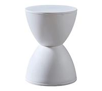 XFParts Sgabelli rotondi di prelievo in plastica sgabello impermeabile sgabello da pranzo durevole per trucco per camera da letto 30 × 42,5 cm Enterprise bianca powerfully