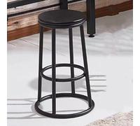 XFParts Sgabello da bar rotondo in metallo moderno con sedile in legno alto sgabello da cucina alto con poggiapiedi neri da 18 pollici altezza del sedile Enterprise powerfully
