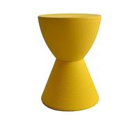 XFParts Sgabello da salsa in plastica arrotondata con sgabello da trucco forti e resistenti per la camera da letto del soggiorno in bagno giallo 30 × 42 cm Enterprise powerfully