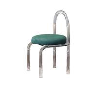 XFParts Sgabello di vanità con spugna ad alta resilienza facile da installare una sedia piccola con supporto posteriore per il soggiorno in camera da letto studiare verde impresa powerfully