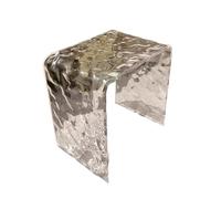 XFParts Sgabello in plastica acrilico per ingresso piccolo sedile trasparente per soggiorno camera da letto bagno un pezzo modellato design 41 * 29 * 42cm Enterprise powerfully