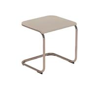 XFParts Sgabello piccolo in acrilico con base trasparente a forma di U in PC sedia trasparente per cucina, soggiorno, camera da letto, ingresso bordi lisci bianco impresa potente