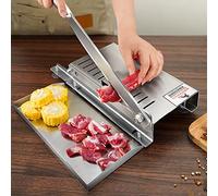 XFQZJG Taglierina a forma di osso, in acciaio inox, per pesce, pollo, manzo, carne surgelata, verdure e gastronomia, affettatrice per alimenti domestici e commerciali