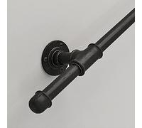 XFSHKJS Corrimano in Ferro battuto in Ferro battuto corrimano, corridoio Kit di binister Antiscivolo con staffe e Viti Metalliche, corrimano di Sicurezza per Passi da Esterno o Scale da Interni