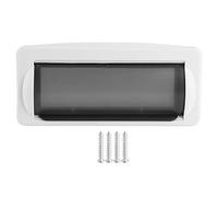 XFSLDOPRW Copertura per Radio Dvd DIN Singola per Barche Marine, paraspruzzi per Radio per Barche, Copertura per Montaggio ad Incasso in plastica ABS con Porta Retrattile Stretta con