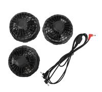 XFSLDOPRW Ventole di raffreddamento da 3 pezzi, ventola in tessuto per aria condizionata, mini ventola leggera in plastica a 3 velocità da 7,4 V CC con motore brushless in rame,