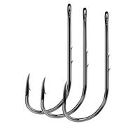 XFSRG 100 Pezzi Ami da Pesca Pesca in Acciaio al Carbonio con Spinato Riutilizzabile Portatili in Scatola per Pesci d'Acqua Dolce e Salata(#1)