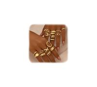 XFSRG 12 Pezzi Anelli Donna Geometria Semplice Lusso Leggero Anello Personalità Regolabile Accessori alla Moda