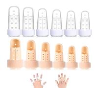 XFSRG 12 Pezzi Stecche Per Dita Tutore Dito A Scatto Supporto Mani Stabilizzatore Delle Stecche Protettive Per Dita Immobilizzatore Fratture Distorsioni Artrite