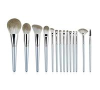 XFSRG 14 Pezzi Set Pennelli Trucco Professionali Manico Argento Setole Morbide Strumenti Cosmetici Completo Kit Makeup Brush