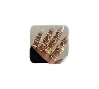 XFSRG 15 Pezzi Anelli Donna Geometria Semplice Lusso Leggero Anello Personalità Regolabile Accessori alla Moda