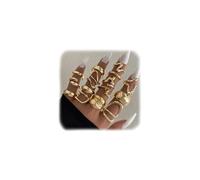 XFSRG 15 Pezzi Anelli Donna Geometria Semplice Lusso Leggero Anello Personalità Regolabile Accessori alla Moda