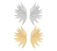 XFSRG 2 Paia Orecchini Donna con Foglie Esagerate Texture Increspata Orecchini Eleganza Accessori per Vacanze al Mare