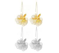 XFSRG 2 Paia Orecchini Fiore Oro Pendenti Donna Floreali Boho Pendenti
