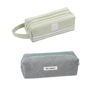 XFSRG 2 Pezzi Astuccio Scomparto Grande Astuccio Capacità Astucci Multifunzionale Strumenti di Forniture per Ufficio Borsa Cosmetici l'Apprendimento Forniture per l'ufficio Adatto agli Adolescenti