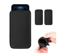 XFSRG 2 Pezzi Calzino Porta Cellulare Elegante Custodia Smartphone Universale Portacellulare da Collo per Uomo e Donna (Nero)