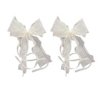 XFSRG 2 Pezzi Candele Decorative Fiocco Tulle Protezione Antigoccia Decorativa per Comunioni Battesimi Matrimoni