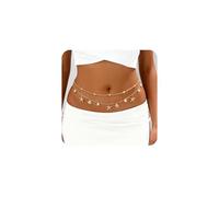 XFSRG 2 Pezzi Catena Vita Donna con Ciondoli Stella Marina e Conchiglia per la Vita Belly Chain Catene Corpo Donna Catena da Pancia Accessorio Spiaggia Boho per Bikini (Oro 2)