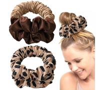 XFSRG 2 Pezzi Scrunchie per Ricci Senza Calore Bigodino Fascia Morbide per Capelli Dormienti Danneggiare i Tuoi Capelli per Tutti i Tipi di Capelli (Leopardato)