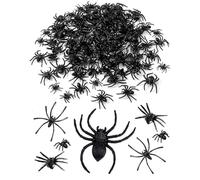 XFSRG 202 Pezzi Ragno Finto Realistico Spaventoso Decorazioni Ragnetti Plastica per Casa Stregata Halloween Decorazioni Feste a Tema Horror