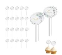 XFSRG 24 Pezzi Topper per Battesimo First Holy Communion Cake Toppers Cupcake Decorazioni per Ragazzi e Ragazze