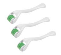 XFSRG 3 Pezzi Microneedling Viso Rullo Derma Roller con Microaghi in Titanio per Trattamenti Antirughe e Ringiovanimento della Pelle Adatto a Tutti i Tipi di Pelle