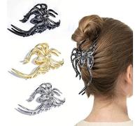 XFSRG 3 Pezzi Ragno Mollette Capelli Donna Stile Gotico Forma di Ragnatela Hair Clip per Halloween Feste in Maschera Cosplay(Set A)