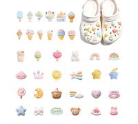 XFSRG 36 Pezzi Ciondoli per Scarpe Shoe Charm Accessori Crocs PVC Decorazioni per Scarpe per Bambini Ragazzi Ragazze Donna