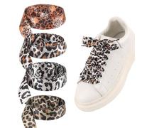 XFSRG 4 Paia Lacci Scarpe Leopardo Eleganti e Colorati per Sneakers e Scarpe da Ginnastica Stringhe Scarpe Moda Accessori Scarpe per Uomo e Donna (80cm)