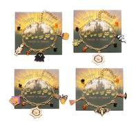 XFSRG 4 Pezzi Bracciale Donna Halloween Bracciale Rigido Set di Bracciali per Donna Ragazza Gioielli Accessori per Halloween Festa