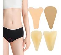 XFSRG 4 Pezzi Camel Toe Correttore Silicone Camel Toe Correttore Riutilizzabile Impermeabile Copertura Pad per Leggings, Costume da Bagno Sport Inserti Protettivi (Colore Pelle)
