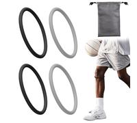 XFSRG 4 Pezzi Cinghia di Supporto per Tendine Rotuleo in Silicone Fascia Ginocchio a 360° Ginocchiera Flessibile Patellare per Stabilizzazione Durante Corsa Basket e Sport Uomo e Donna