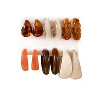 XFSRG 6 Paia Orecchini Donna Circolare Colore Sfumato Set Orecchini Stile Retrò Gioielli di Moda Creativi Regalo di Compleanno