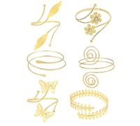 XFSRG 6 Pezzi Bracciale Donna Fiori Farfalle e Foglie Bracciali da Braccio Elegante e Vintage Gioielli Personalizzati