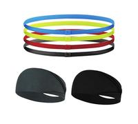 XFSRG 6 Pezzi Elastici Capelli Donna Fascia Capelli Sport Confortevole e Antiscivolo Fascia Capelli Skincare Ideale per Sport Yoga Jogging e Calcio