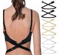 XFSRG 6 Pezzi Estensore Reggiseno Regolabile Allunga Reggiseno Perfetta Prolunga per Abiti da Sera Abiti con Schiena Scoperta Abiti Lunghi