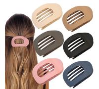 XFSRG 6 Pezzi Fermaglio Capelli Donna Eleganti Leopard Antiscivolo Pinze Ovali Hair Clips per Tutti i Giorni Sport Guida Sdraiati(Multicolore B)