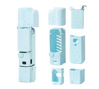 XFSRG 6 Pezzi Pocket 3 Custodia Protettiva in Silicone Antigraffio Antipolvere Compatibile con DJI OSMO Pocket 3 Creator Combo Accessori(Blu)