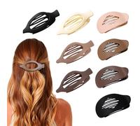 XFSRG 8 Pcs Pinze Ovali per Capelli Fermaglio Capelli Piatti Laterale Forte Fissaggio Antiscivolo Fermaglio Accessori per Ragazze Donne Sottili e Spessi Capelli (Multicolore 2)