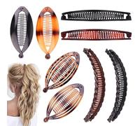 XFSRG 8 Pezzi Mollette Capelli Donna Clip a Banana Clip a forma di pesce Design Semplice Mollettone Capelli Pettine Inserto Moda Adatto a Molte Occasioni