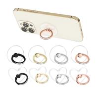 XFSRG 8 Pezzi Trasparente Supporto ad Anello Cellulare Rotazione 360° Gradi Smartphone Ring per la Maggior Parte Degli Smartphone e Tablet(Multicolore)