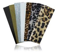 XFSRG 9 Pezzi Fascia Capelli Donna Sportivi Stampa Leopardo Elegante Elastica Cerchietto Capelli Moda Antiscivolo Headband per Yoga Fitness