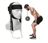XFSRG Allenamento Collo Imbracatura Testa Costruttore di Allenamento per Collo Regolabile Head Harness Con D-Hook Attacco per Sollevamento Pesi Muscolare