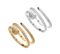 XFSRG Anelli Donna Eleganti Design Moderno Anelli Acciaio Inossidabile Donna per Ogni Occasione