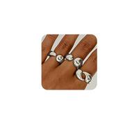 XFSRG Anelli Donna Set Design Moderno e Elegante Aperto Adatto per l'uso Quotidiano per Feste Gioielli Moda per Donna (Argento)