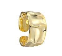 XFSRG Anelli Oro Signore Design Moderno Elegante Anello Oro e Argento per Donna Accessorio di Moda di Lusso (Oro)